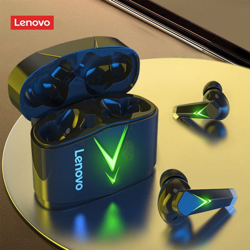 Lenovo LivePods LP6 TWS Gaming Bluetooth Earphone Low Latency Wireless Headset with Mic 3D Stereo Bass True Wireless Earbuds