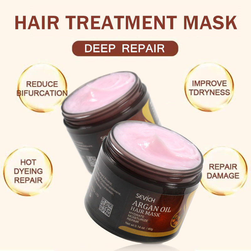 SEVICH Hair Care Set Argan Hair Conditioner Mask & Leave-in Keratin Hair Serum Spray Repair Damage Hair
