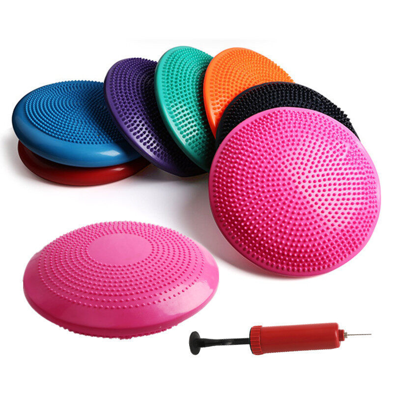 Yoga Balance Mat Massage Cushion Balance Seat Cushion Plate Padded Thick Explosion Proof Balance Ball