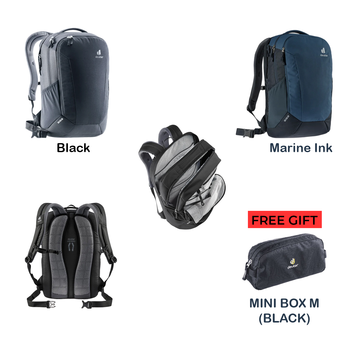 DEUTER GIGA Lifestyle Daypack + FREE GIFT(Mini Box M Black)