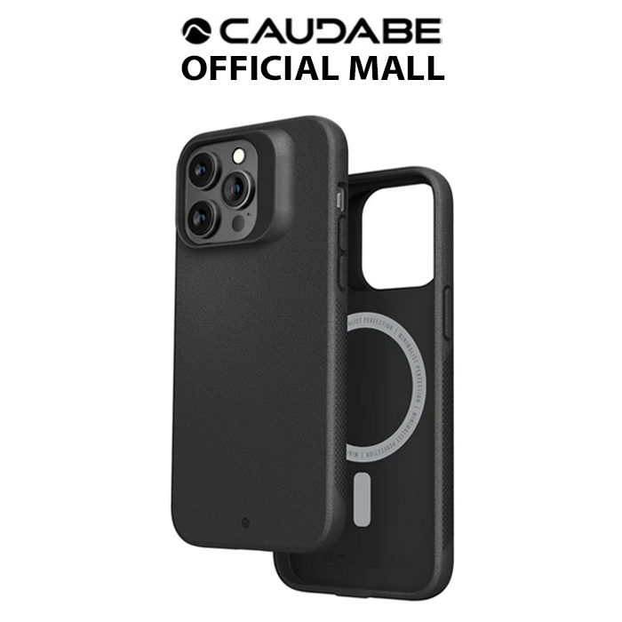 Caudabe Synthesis (Black) Phone Case for iPhone 14 Pro Max / iPhone 14 Pro / iPhone 14 Plus / iPhone 14
