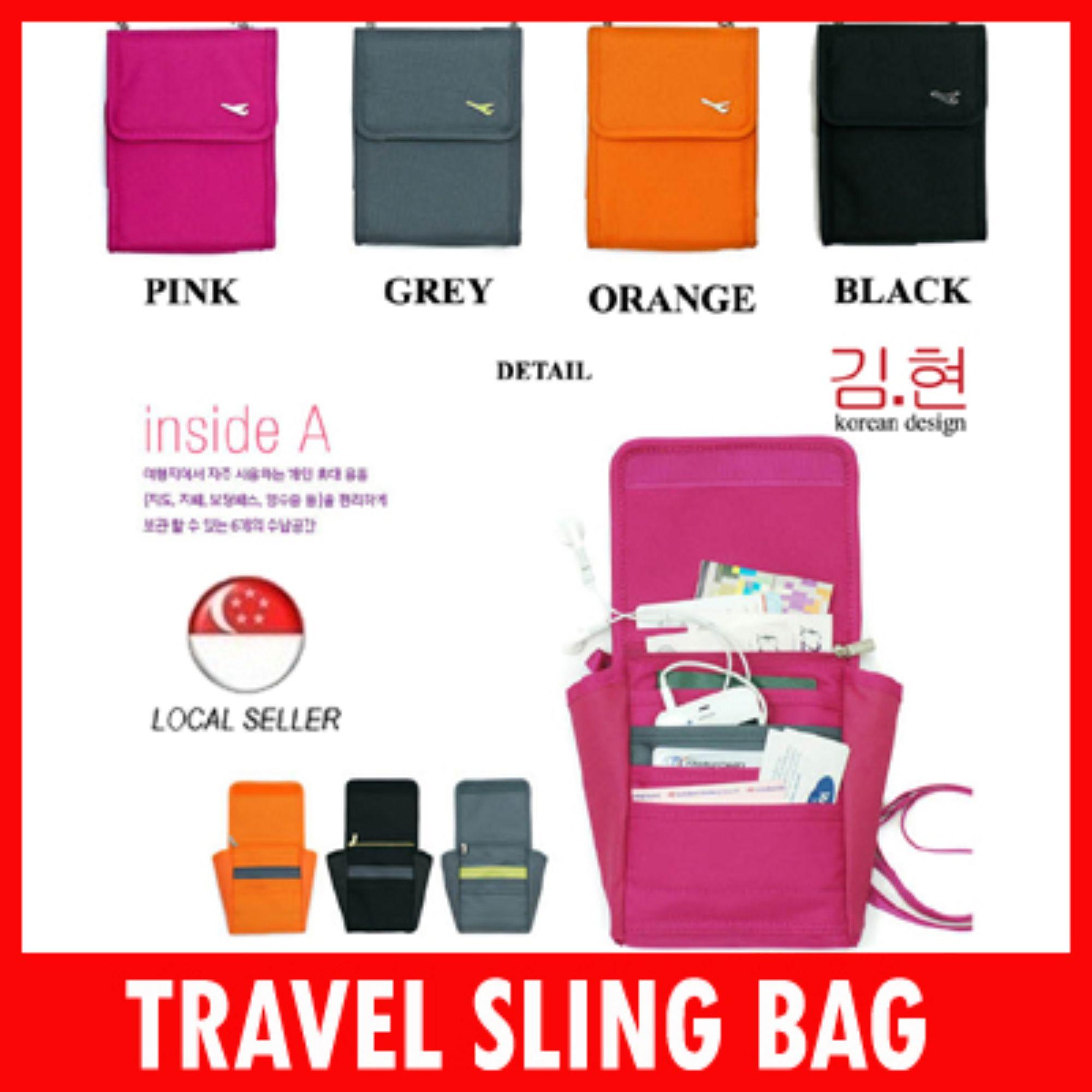 [ SG Local Seller ] Travel Sling Bag ✈ Passport Case Management Book ✈ Passport Covers Holders ✈ Travel Organizers ✈ Luggage Tags ★Gift Idea Christmas Gift T909 [ By Kim Hyeon ]