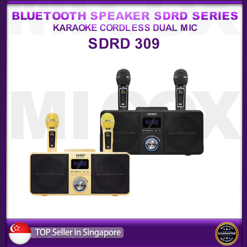Ramadan sales ☪ SDRD SD309 Latest version   karaoke speaker Family KTV set portable speaker Ramadan sales ☪