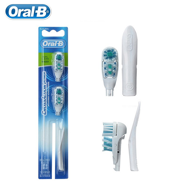 Oral B Cross Action Toothbrush Replacement Brush Head 2 pcs