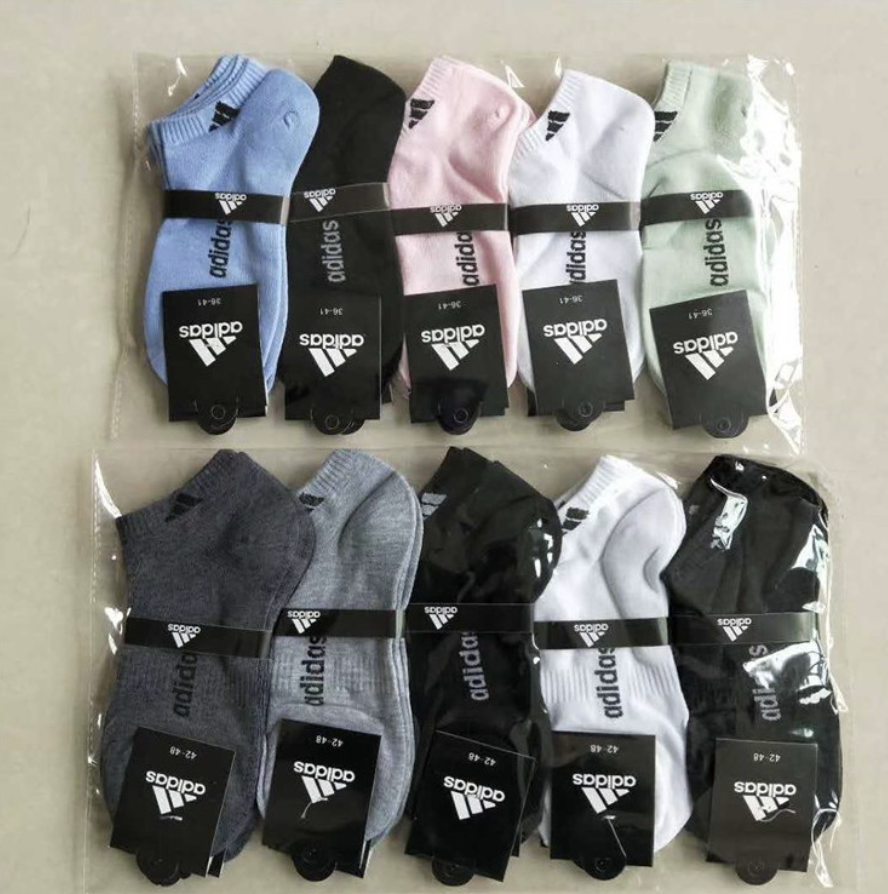 ADIDAS *10 PAIRS* 85% cotton trend socks popular logo stylish comfortable sport socks for men and women