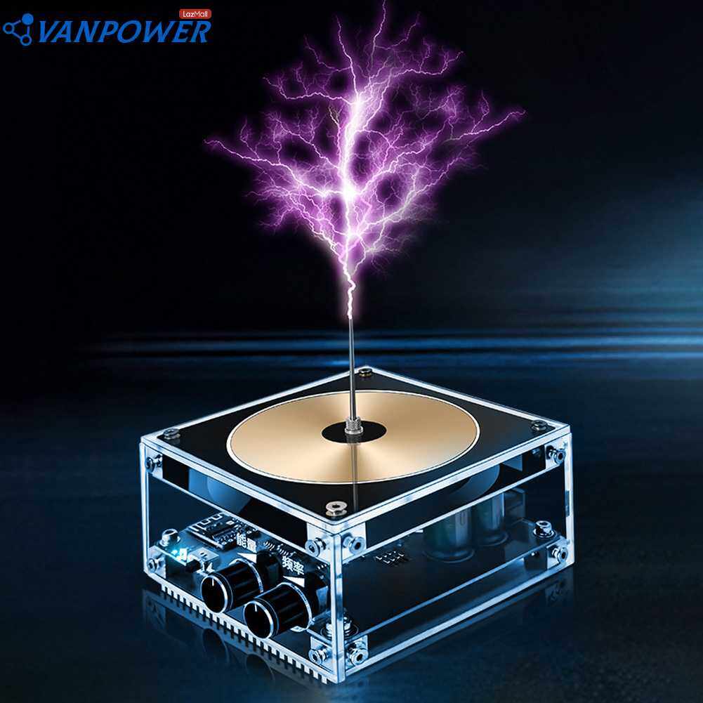 Plasma Loudspeaker Bluetooth-compatible Tesla Wireless Transmission Wireless Lighting Insulator Withstand Voltage Set for Experiment Science Education