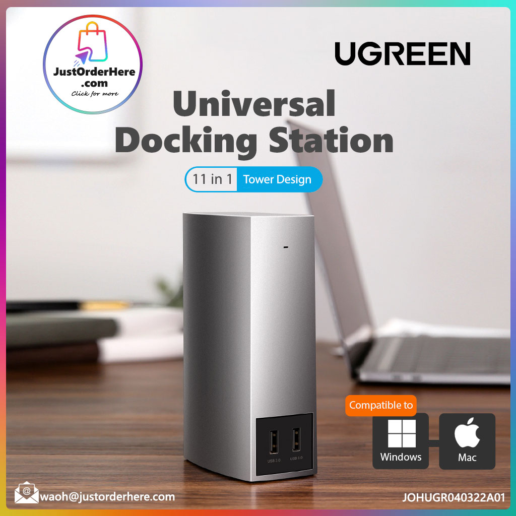 Ugreen 11 in 1 Multi-Functional Tower Docking Station