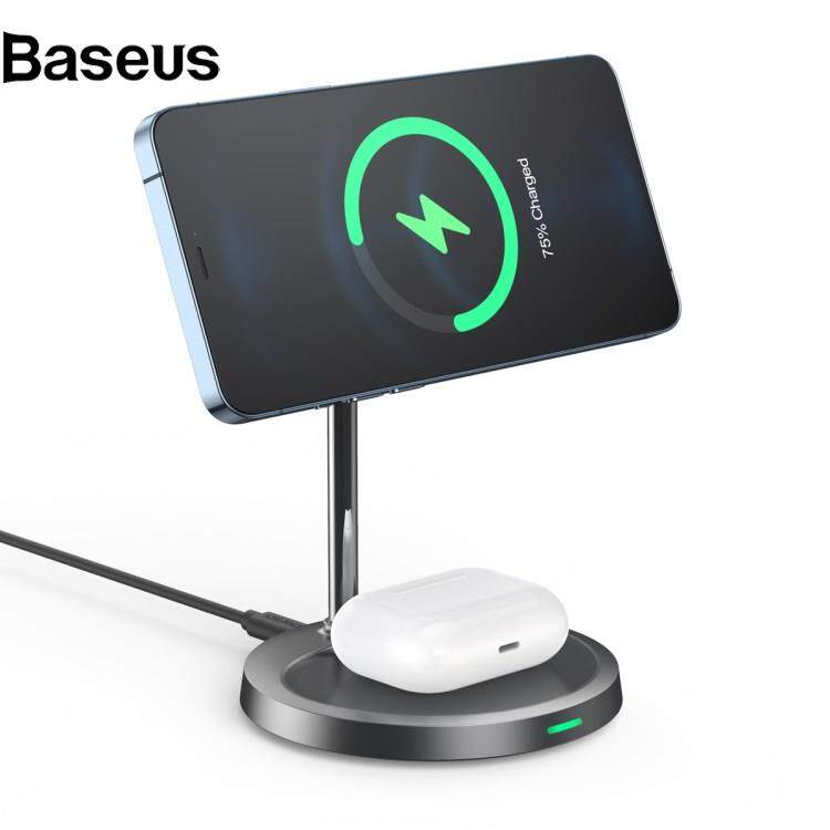Baseus CHOETECH T575-F 2 in 1 15W Wireless Charger for iPhone / AirPods Desktop Stand