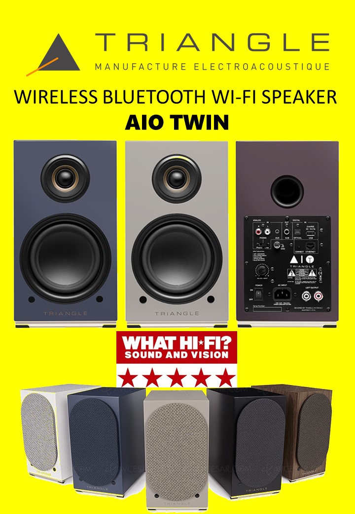 Triangle WIRELESS BLUETOOTH WI-FI SPEAKER – AIO TWIN