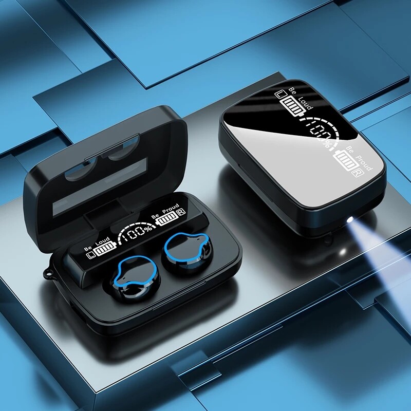 【Ready Stock】VITOG Original M9 TWS Bluetooth Earphones With Mic/LED Display,Noise Reduction Touch Wireless Earbuds for Cellphone,Sports Waterproof Bluetooth Headset For Xiaomi Realme iPhone Huawei ViV
