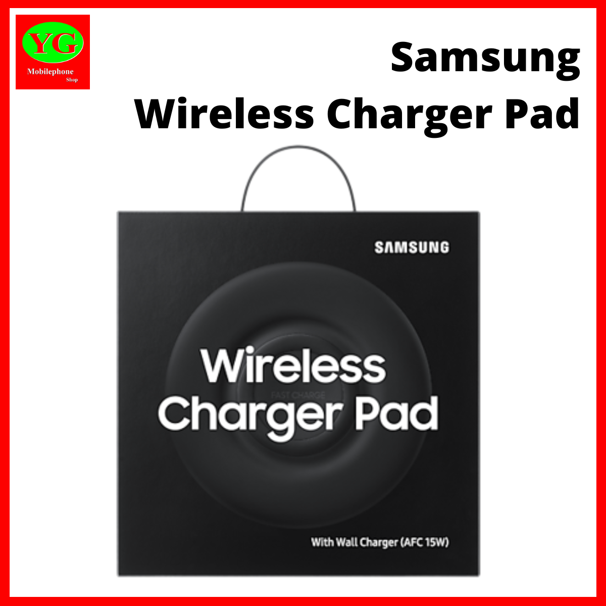 Samsung Wireless Charger Pad with Wall Charger AFC 15W (Fast Charge Function) | EP-P3100