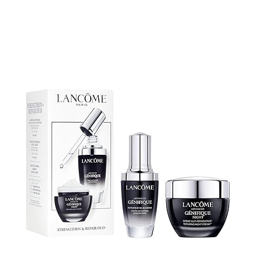 Lancôme Advanced Génifique Limited Edition Skincare Set - Full Size Serum 1.0 Fl Oz & Full Size Night Cream 1.7 Fl Oz
